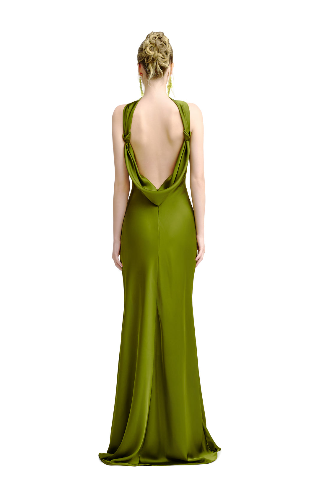 The Halo Dress - Olive Green