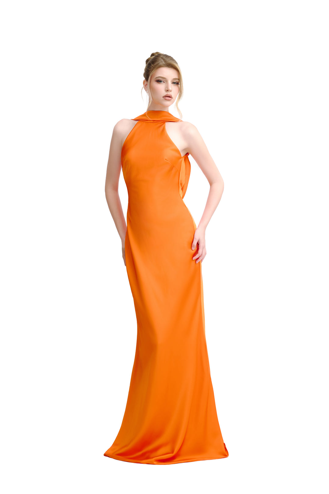 The Halo Dress - Burnt Orange