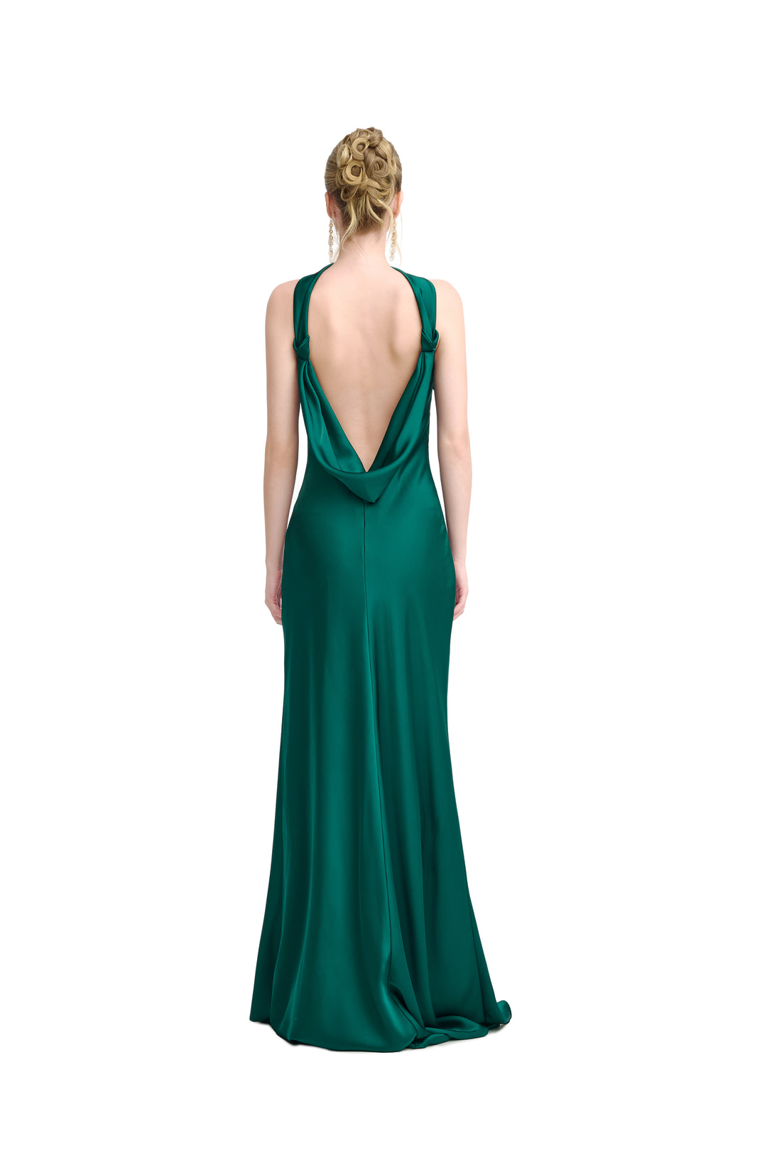 The Halo Dress - Emerald Green