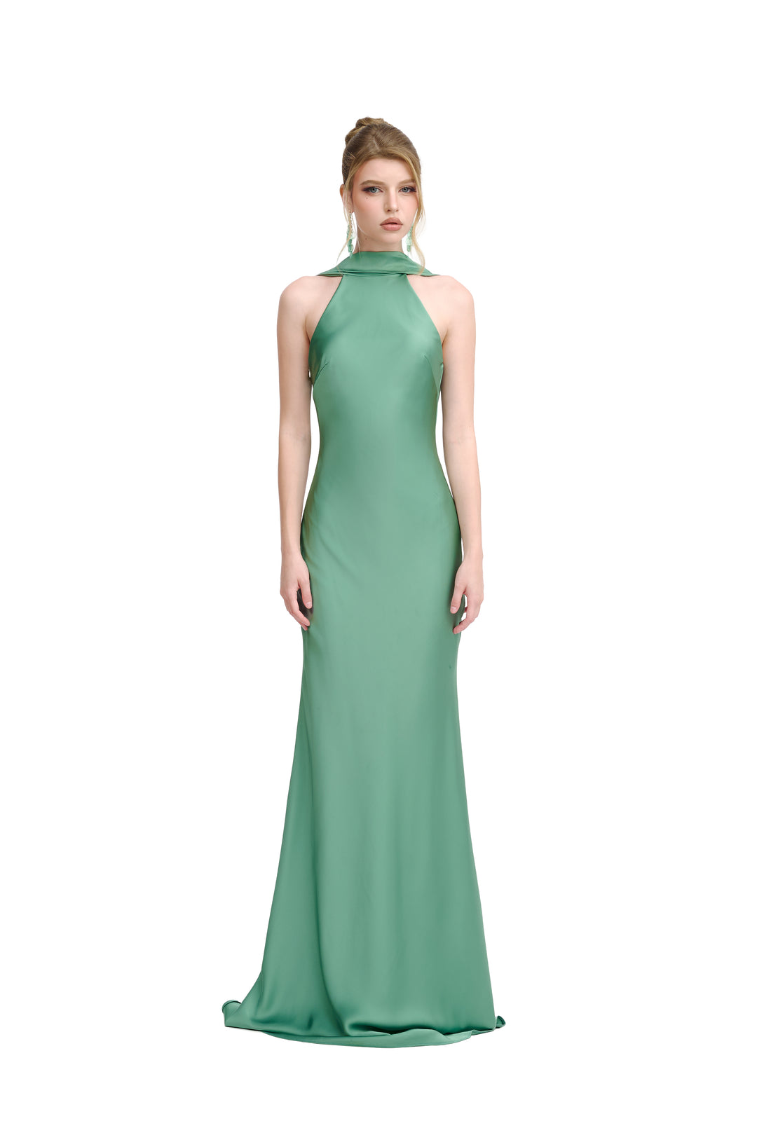 The Halo Dress - Sage Green