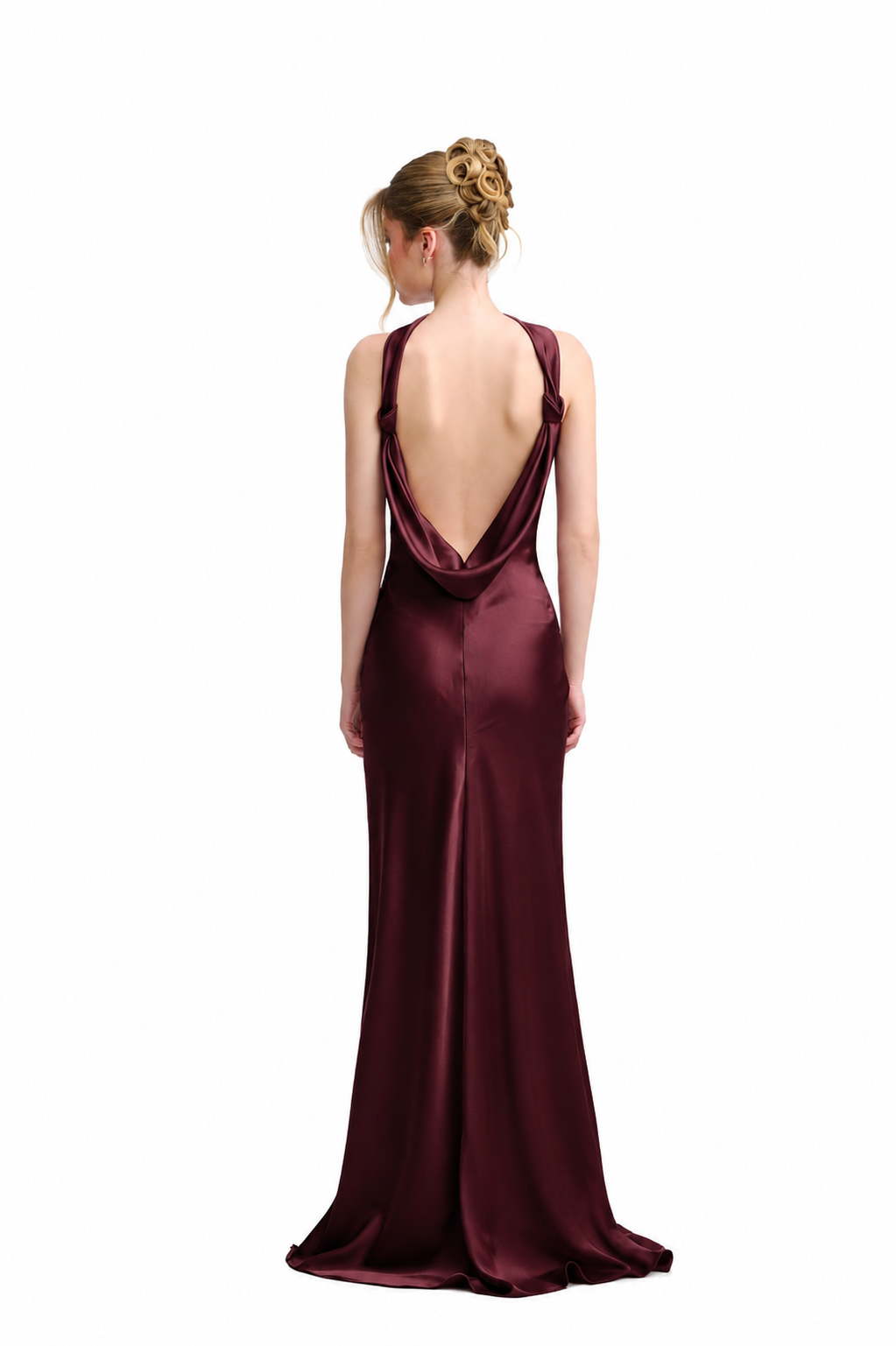 The Halo Dress - Burgundy