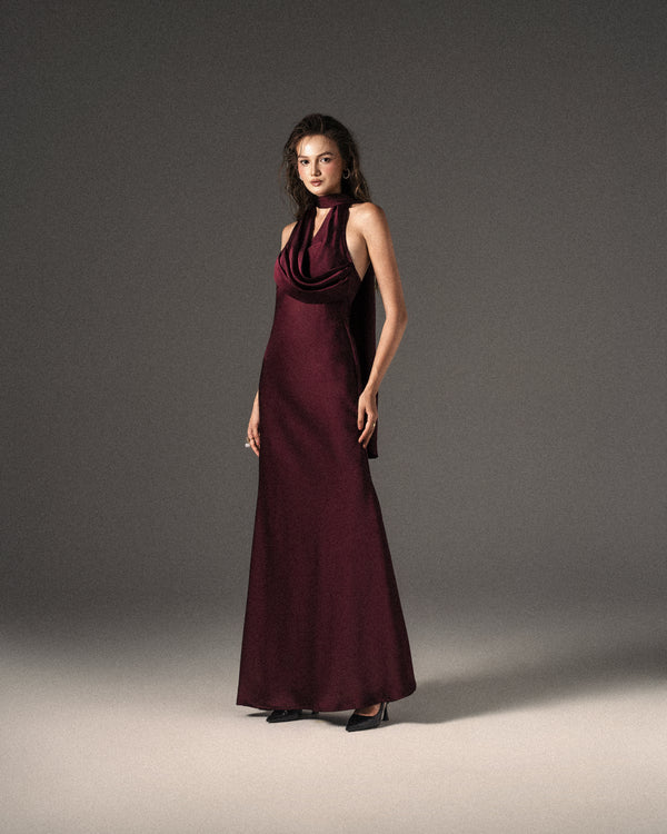 Avelia Dress - Burgundy