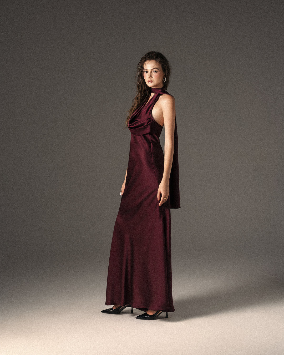 Avelia Dress - Burgundy