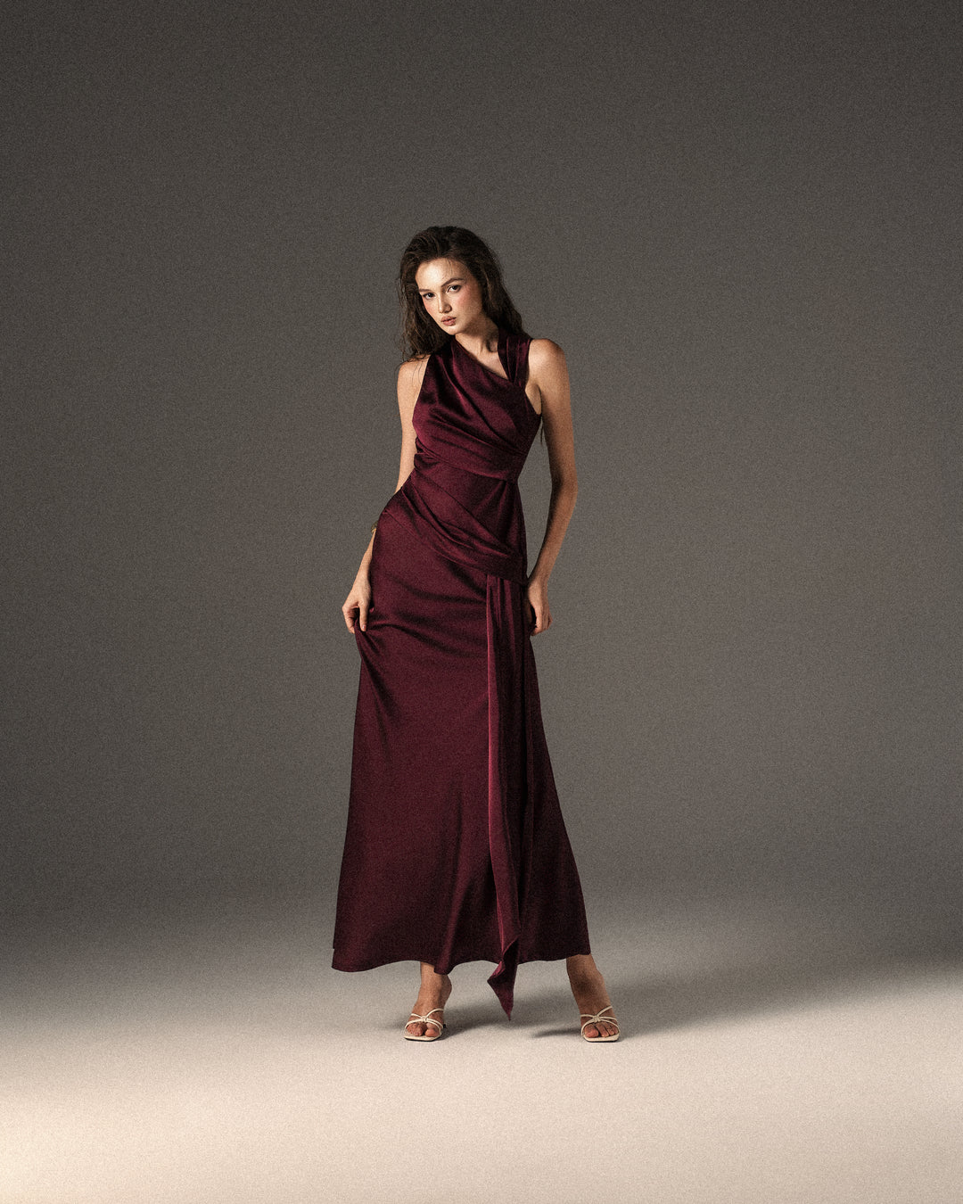 Celinea Dress - Burgundy