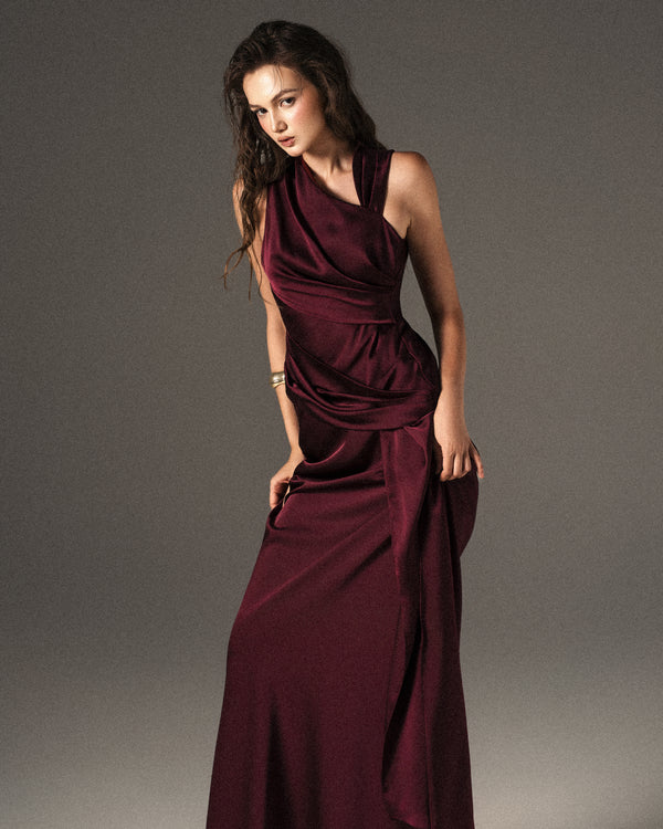 Celinea Dress - Burgundy