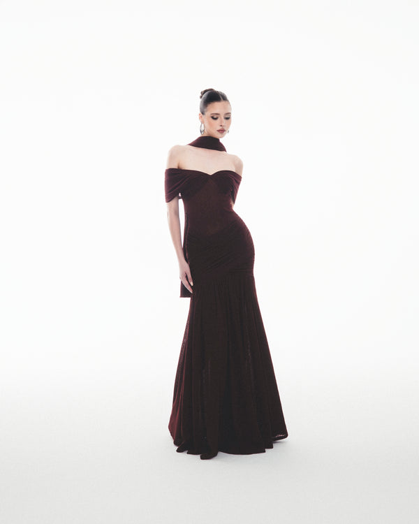 Serena Dress - Burgundy